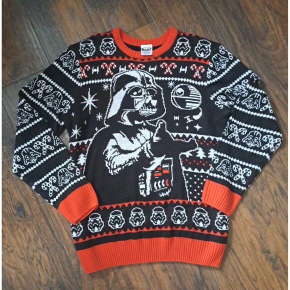 Star Wars Darth Vader Novelty Ugly Christmas Sweater Men's Size XL Party Holiday - Picture 4 of 10